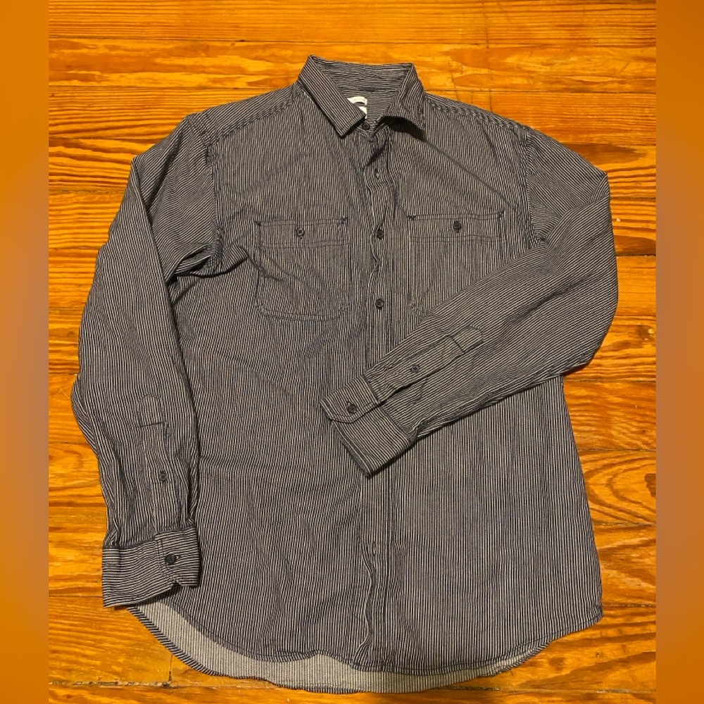 Old Navy Hickoryy striped railroad shirt